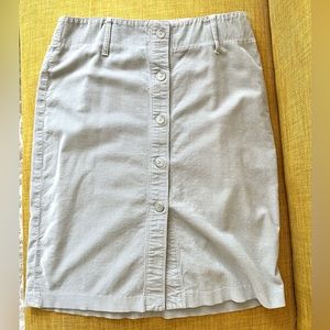 Gray corduroy skirt (Express)